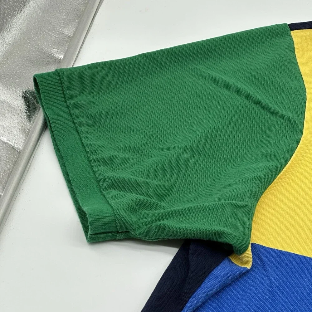 Polo Ralph Lauren Men's Size 4XB Colorblock Beach Volley 1967 Graphic Polo Shirt